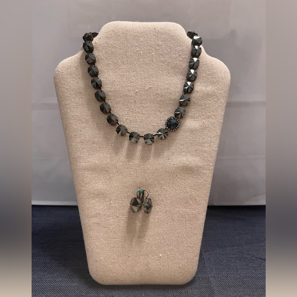 Sabika Fashion Jewelry - Cowboy Choker with matching drop earrings